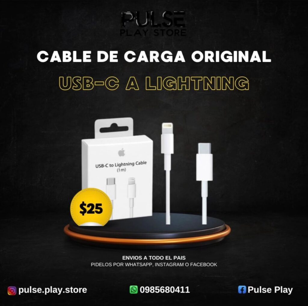 CARGADOR ORIGINAL TIPO LIGHTNING